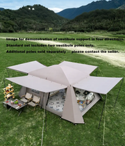 Family Tent Double Layers Waterproof Tent Manual pole setup PU3000+ LCF01633 by ECOTREK