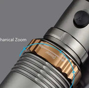 T6 LED Tactical Flashlight - Adjustable Focus Rechargeable Torch with 5 Modes by Mead's Supply & Equipment Outfitters limited