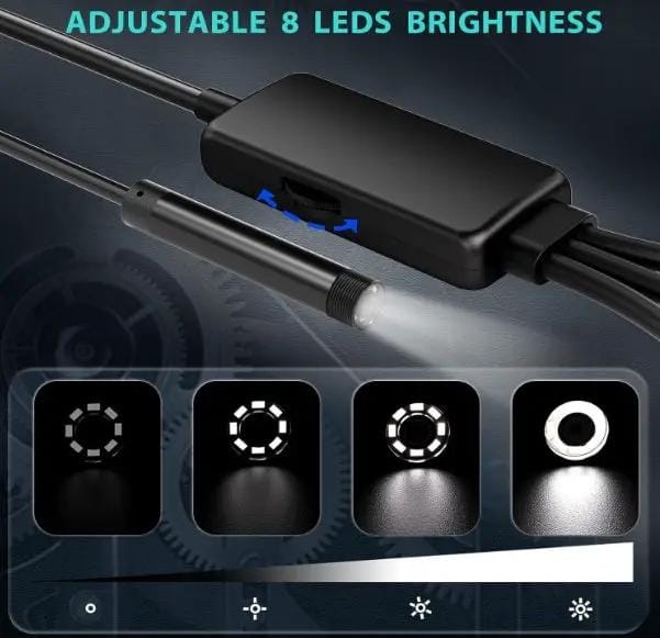g8buynz 5.5mm 3 in 1 Endoscope Camera with Light for iPhone, Ipad, Android and Windows 5.5mm 3 in 1 Endoscope Camera with Light for iPhone, Ipad, Android and Windows