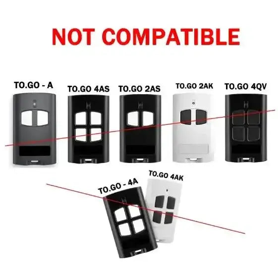 Habicare 433MHz Garage Door Remote For Beninca TO GO 2VA 4VA 2WV 4WV Rolling Code 433MHz Garage Door Remote for Beninca TO.GO 2VA 4VA