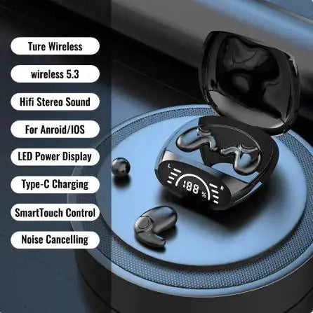 Post-Ear Bluetooth Headphones - Wireless Earphone with Voice Control & 4-8 Hour Battery | 3 Colors by Mead's Supply & Equipment Outfitters limited