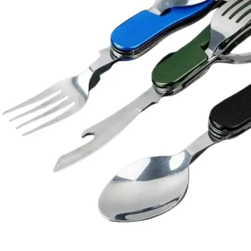 4-in-1 Folding Camping Cutlery Set by Habicare