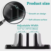 4 in 1 Vertical Laptop Stand for Desktop Notebook Dock by techplus