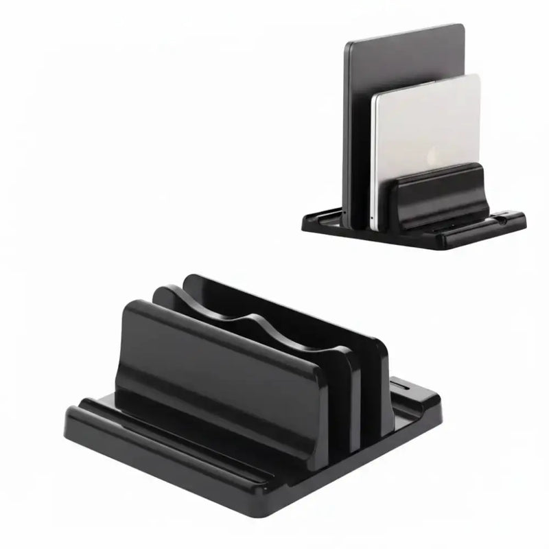 techplus 4-in-1 Vertical Laptop Stand | Multi-Device Desktop Holder for Laptops, Tablets & Notebooks 4-in-1 Vertical Laptop Stand | Multi-Device Desktop Holder for Laptops, Tablets & Notebooks