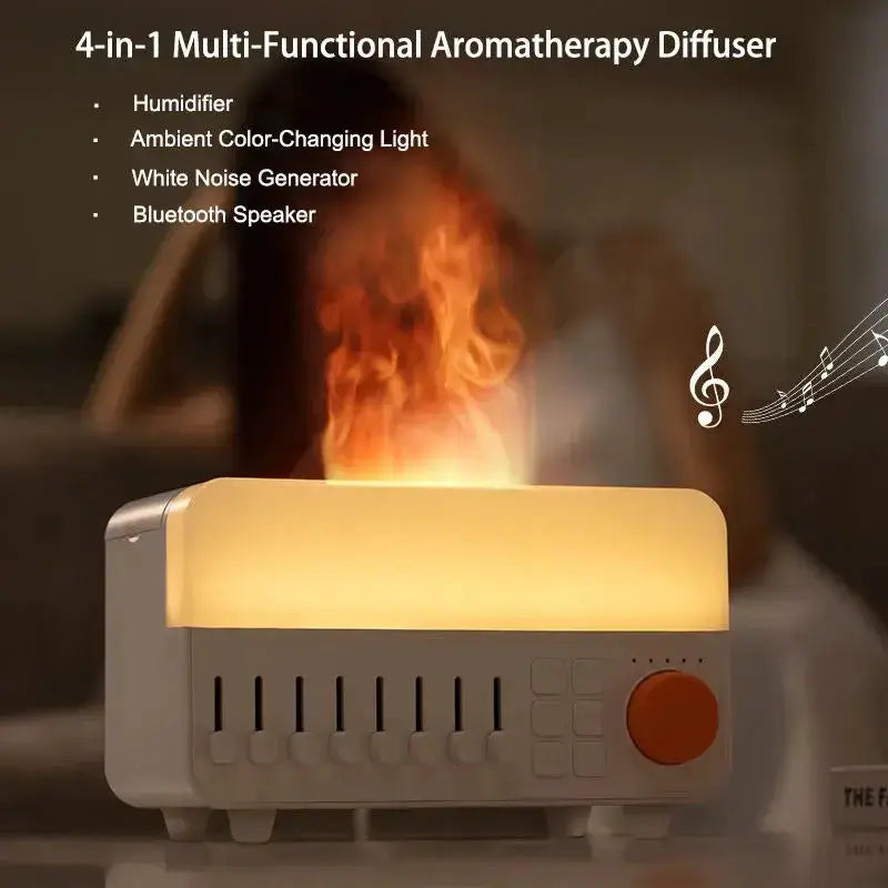 4-in-1 White Noise Aroma Diffuser – Humidifier (available in Black & White) by Habicare