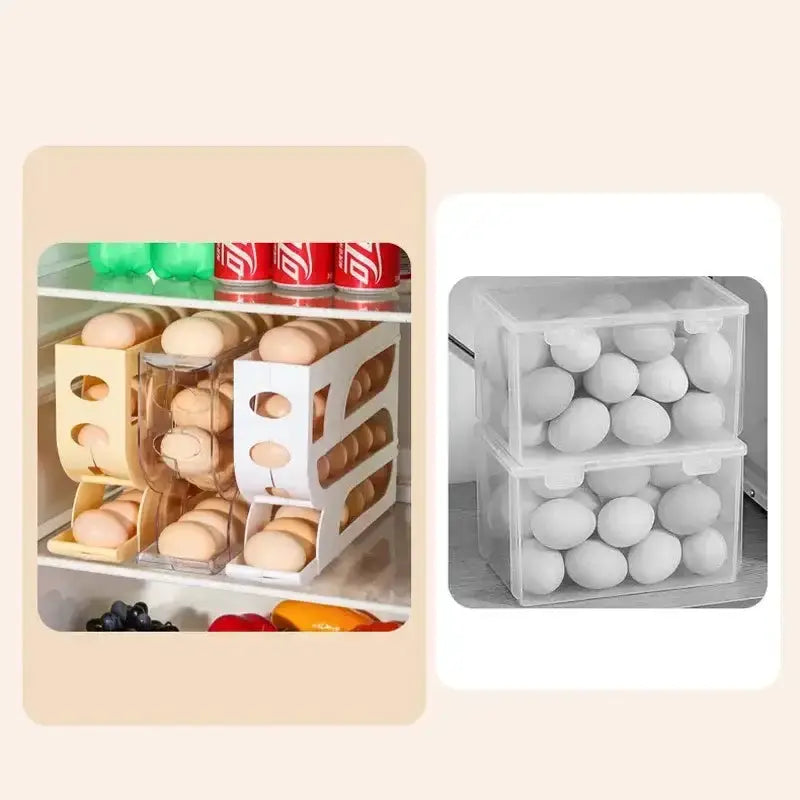4-Layer Automatic Rolling Egg Holder by Habicare