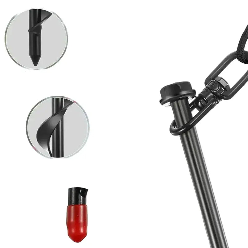 Screw-In Ground Anchors with Swing Adapter & Cross Handle (Pack of 4) by Habicare