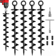 Heavy-Duty Spiral Ground Anchors (pack of 4) by Habicare