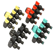 4-Way Garden Water Splitter with European Standard Threads by Habicare