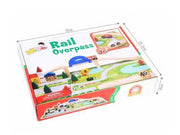 40pc Wooden Rail Overpass Set by dealonline.co.nz