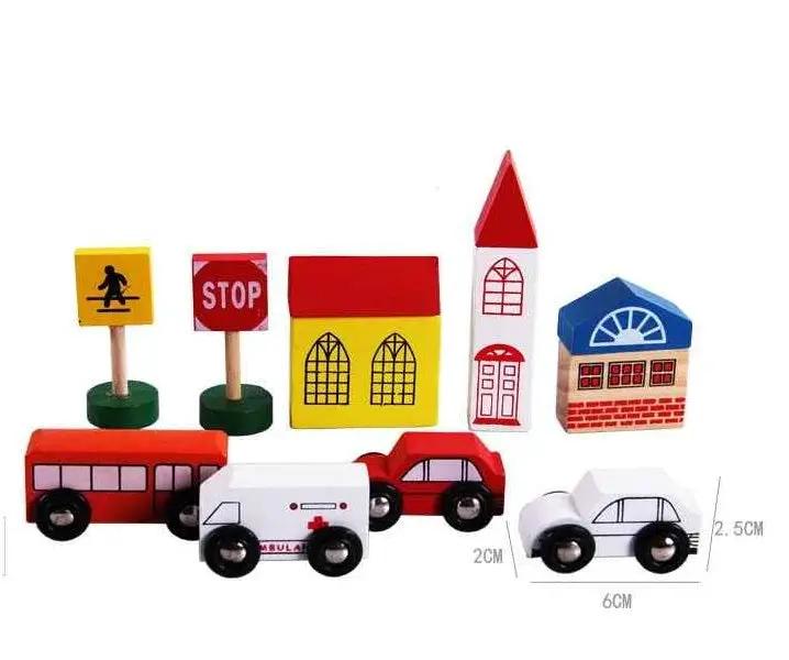 40pc Wooden Rail Overpass Set by dealonline.co.nz