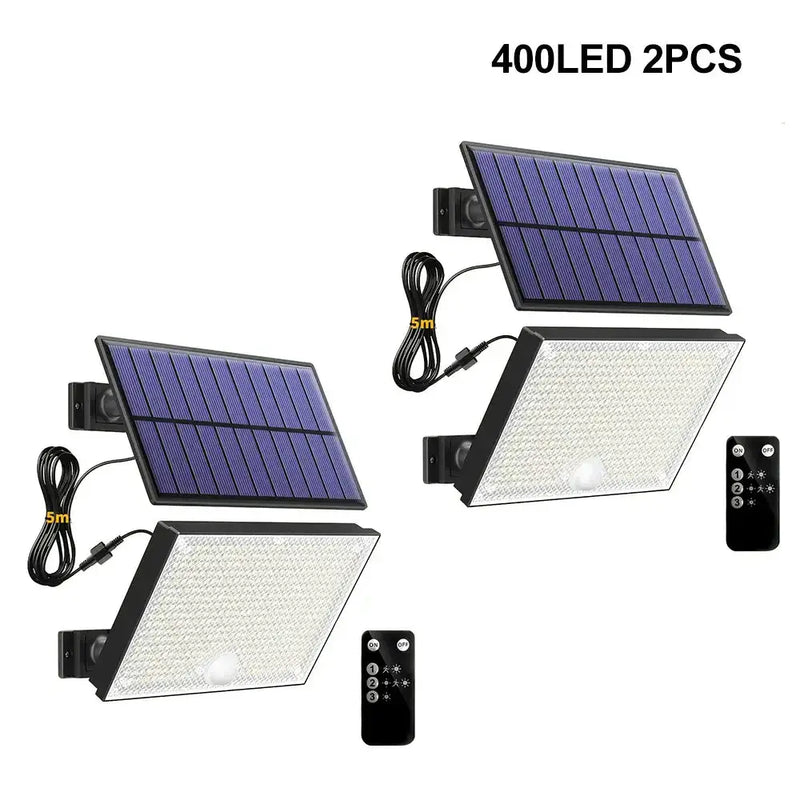 400 LED Solar Motion Sensor Outdoor Security Light by Habicare