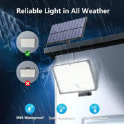 400 LED Solar Motion Sensor Outdoor Security Light by Habicare