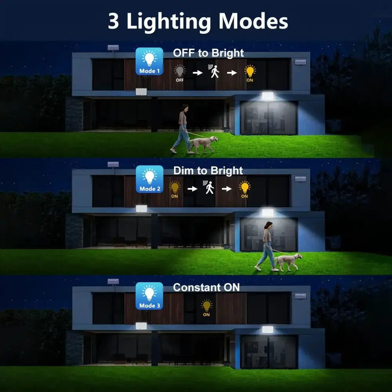 400 LED Solar Motion Sensor Outdoor Security Light by Habicare
