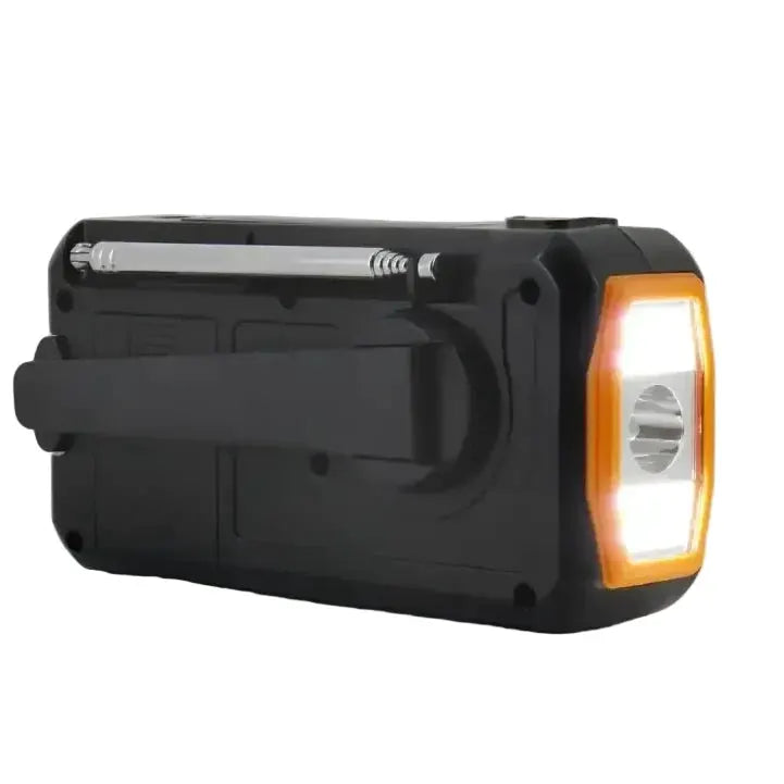 4000mAh Emergency Solar Radio with Hand Crank, Flashlight & Phone Charger by Habicare