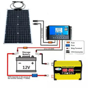 200W Solar Panel & Inverter Kit 12V–220V by Habicare