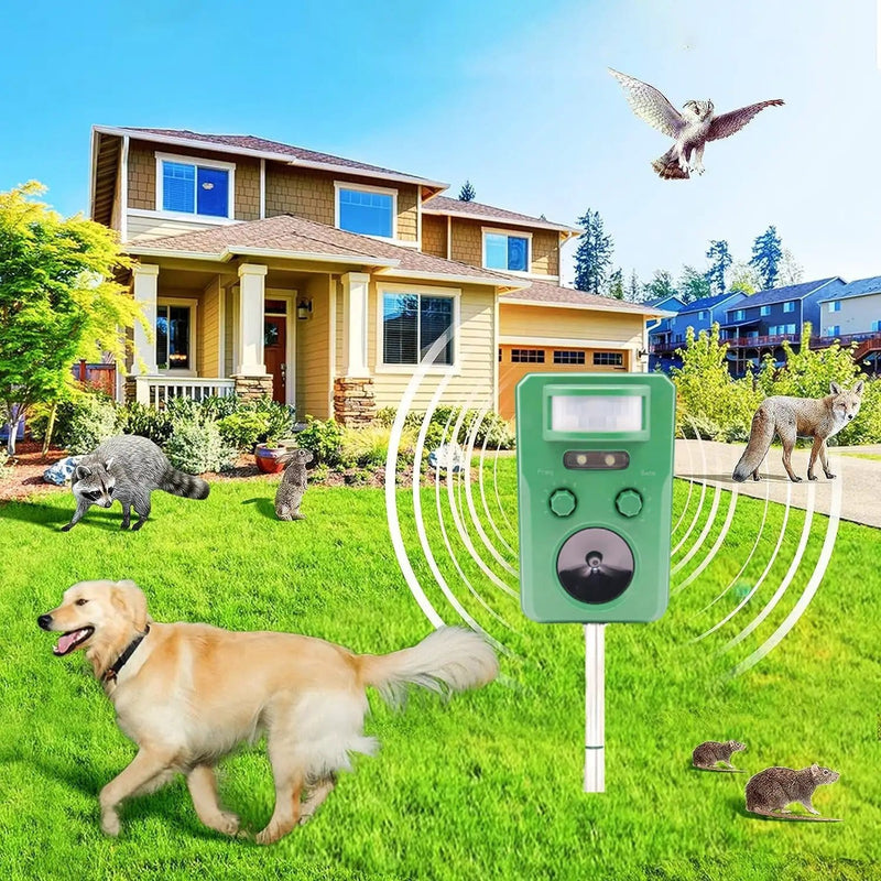 NZ Diver Solar Ultrasonic Bird Deterrent Repeller Motion Activated For Garden Solar Ultrasonic Bird Deterrent Repeller For Garden