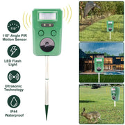 NZ Diver Solar Ultrasonic Bird Deterrent Repeller Motion Activated For Garden Solar Ultrasonic Bird Deterrent Repeller For Garden