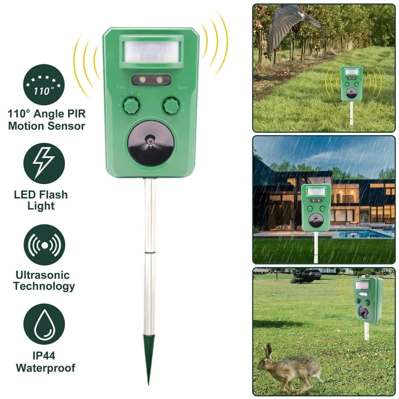 NZ Diver Solar Ultrasonic Bird Deterrent Repeller Motion Activated For Garden Solar Ultrasonic Bird Deterrent Repeller For Garden