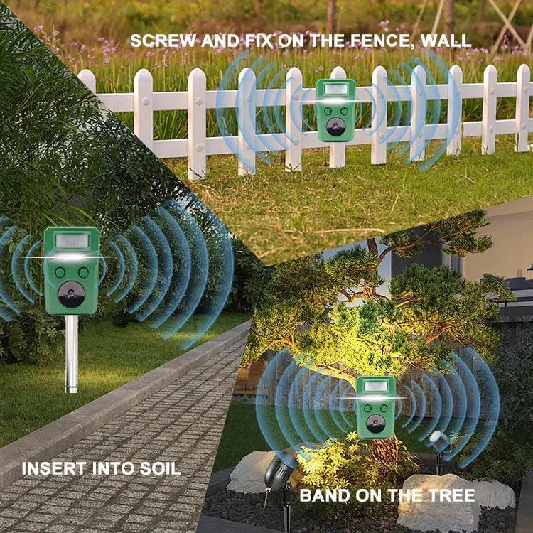 NZ Diver Solar Ultrasonic Bird Deterrent Repeller Motion Activated For Garden Solar Ultrasonic Bird Deterrent Repeller For Garden