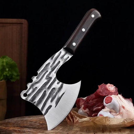 Household Multifunctional Hand-forged Bone Chopping Knife Striped Axe 4Cr13 Steel by China Dropship