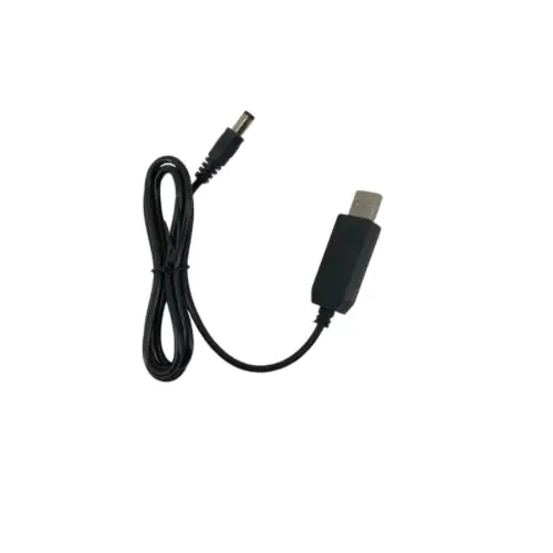 Barrel Jack Power Cable - 8.4V / 5.5mm x 2.1mm charger (Black) 1m by 9eight5