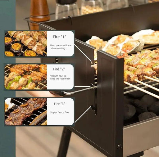 BBQ Grill Roast Stove Barbecue Outdoor 3 Different Temperature by dealonline.co.nz