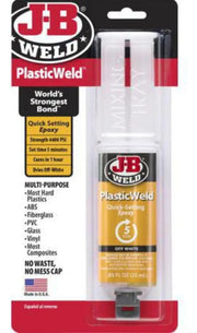 JB Weld PlasticWeld Epoxy Adhesive Syringe Mixer 25ml - 50132 by Racing Pro NZ Ltd