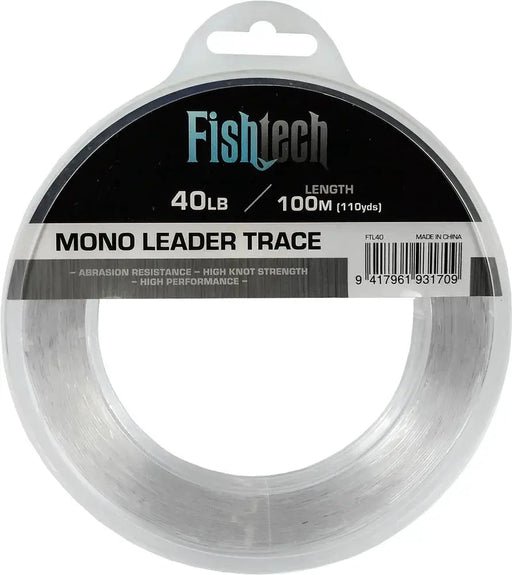 Leader - Hi Tensile Leader Line- 40lb 100m Fishtech by NZ Diver