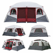 Camping Tent 420x305x210cm - Blue/Grey/White by salelink.co.nz