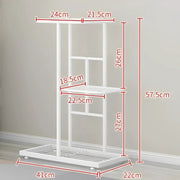 3 Layer Flower Stand Plant Shelf - Dark Grey by salelink.co.nz