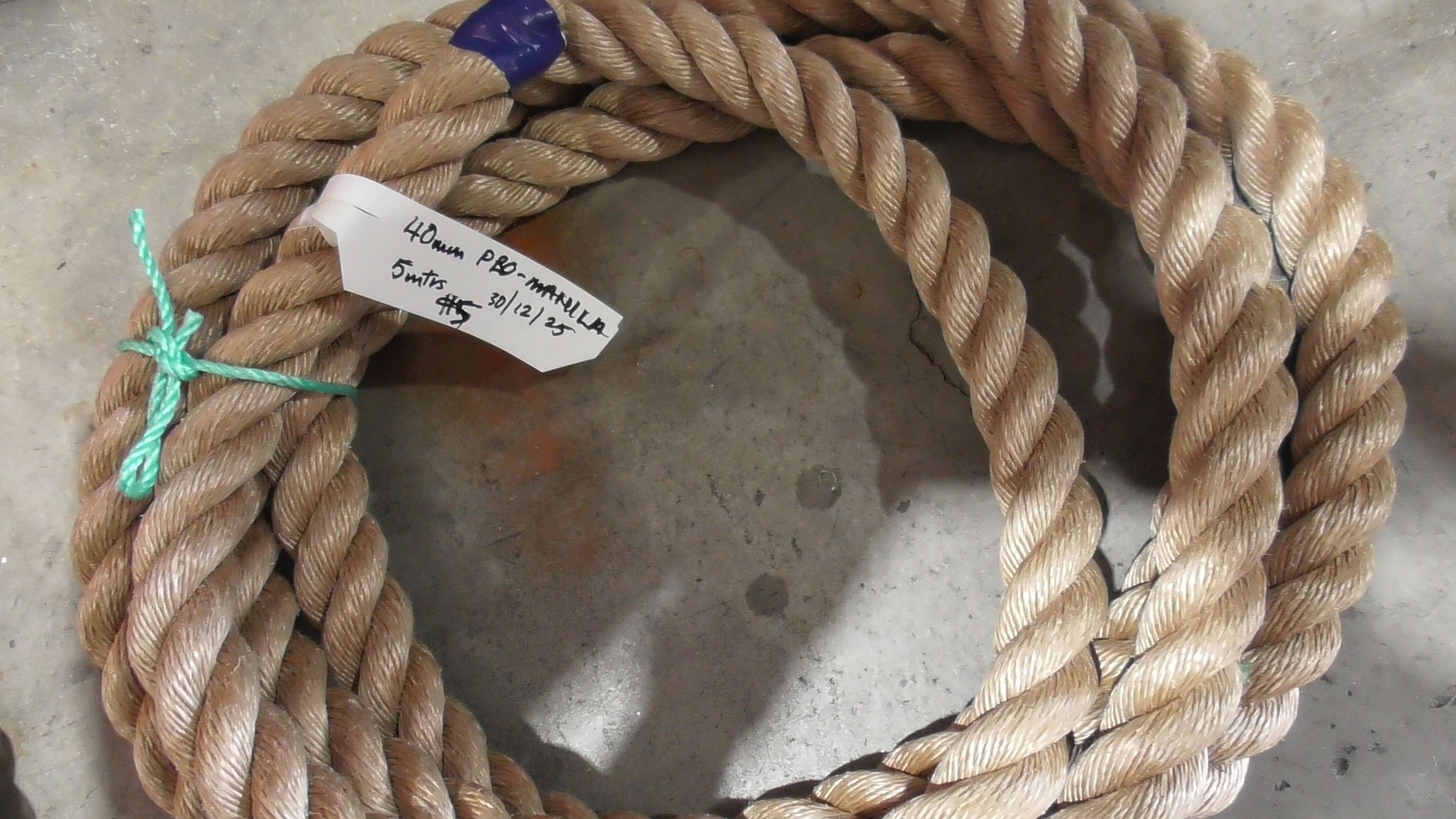 Pro-Manila Rope Shorts 40mm x 5 meters