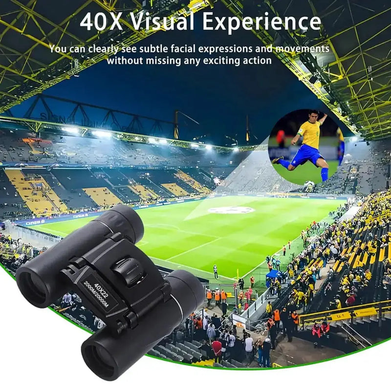 40x22 HD Binoculars – Long Range Mini Telescope with BAK4 Optics by Habicare