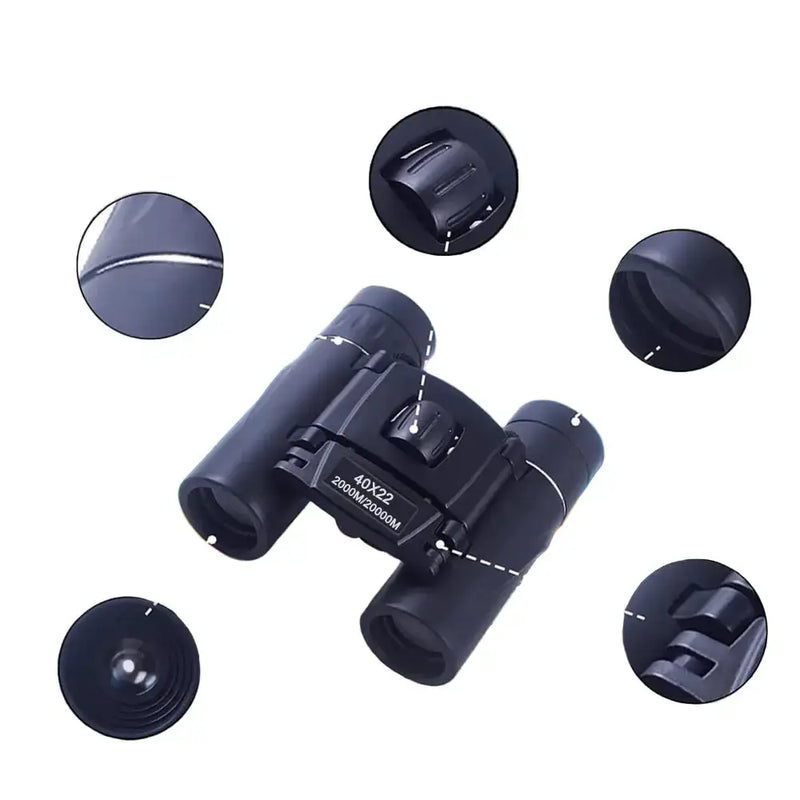 40x22 HD Binoculars – Long Range Mini Telescope with BAK4 Optics by Habicare