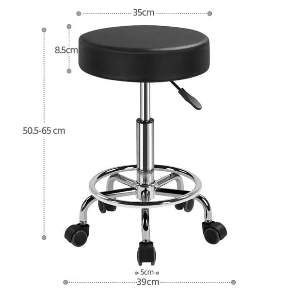 Yaheetech Folding Manicure Table and Adjustable Height Salon Stool Set Folding Manicure Table And Adjustable Stool Set