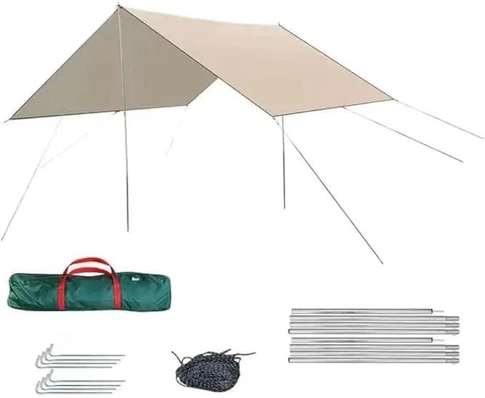 Square Sun Shade Sail – Waterproof Outdoor Canopy for Garden, Patio, and Parties GAYL5203 by ECOTREK