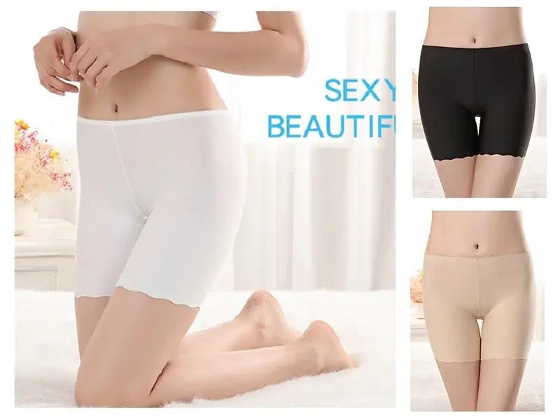 XL Summer Safety Pants Silky Seamless Stretchy Underpants Solid Color by dealonline.co.nz