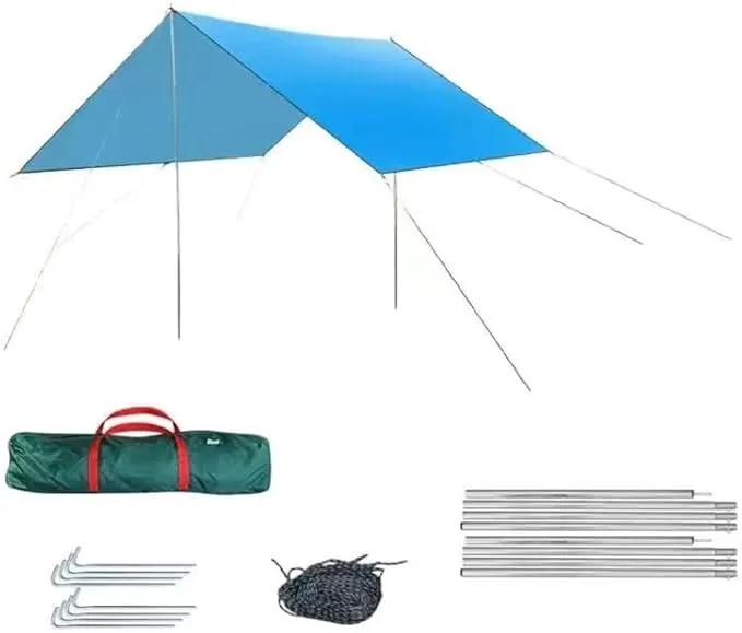 Square Sun Shade Sail – Waterproof Outdoor Canopy for Garden, Patio, and Parties GAYL5203 by ECOTREK