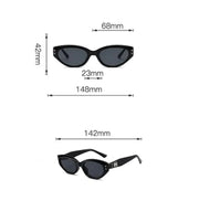 Ecotrek Small Oval Cat Eye Sunglasses – UV380 Protection HD01-31 by ECOTREK
