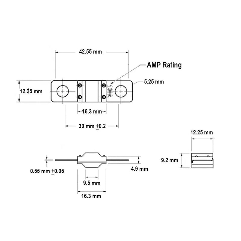 40A MIDI FUSE KIT 4 ANS Holder 7 x 40 AMP Fuses to suit Redarc BCDC Dual Battery by salelink.co.nz