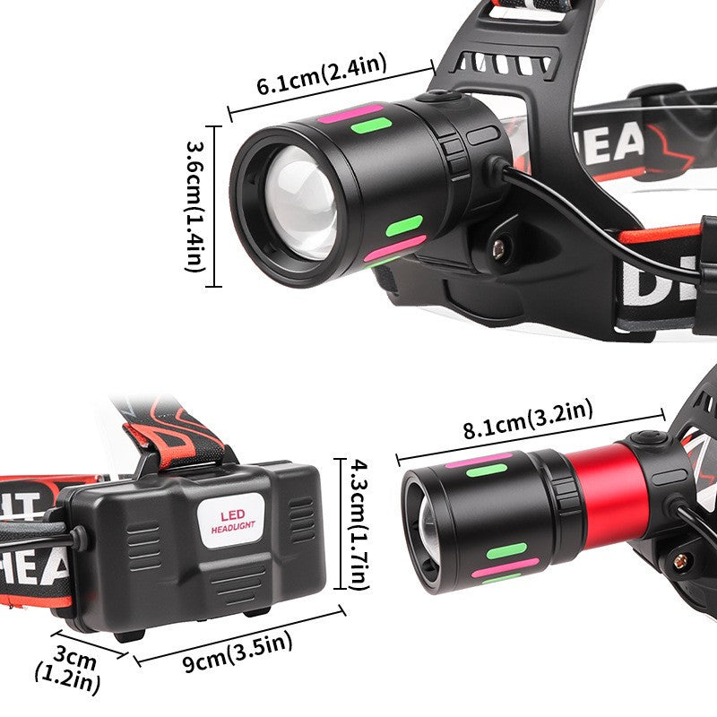 Super Bright High Power LED Headlamp Rechargeable Headlight Camping Head Torch Lamp by China Dropship