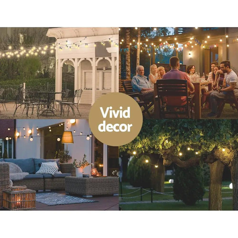 SportZone.co.nz Occasions > Christmas > Outdoor Decorations & Lights 41m Festoon Lights Christmas Fairy String Lights Outdoor Party Garden Decor 41m Festoon Lights Christmas Fairy String Lights Outdoor Party Garden Decor