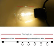 SportZone.co.nz Occasions > Christmas > Outdoor Decorations & Lights 41m LED Festoon String Lights Christmas Decorations Wedding Party Outdoor Garden 41m LED Festoon String Lights Christmas Decorations Wedding Party Outdoor Garden