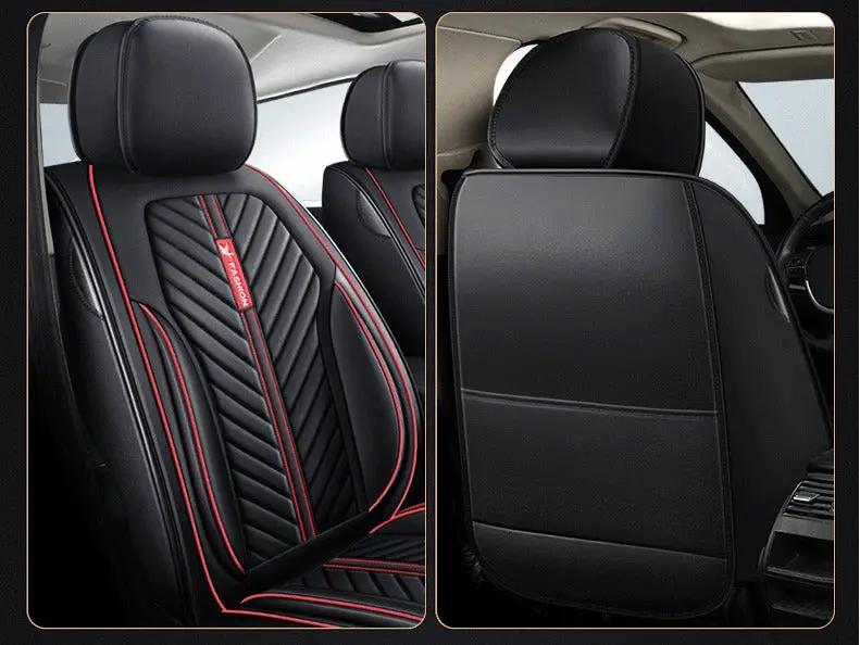 Car Seat Cover Faux Leather Cushion 5 Seater Full Set Front Rear Premium Quality by dealonline.co.nz