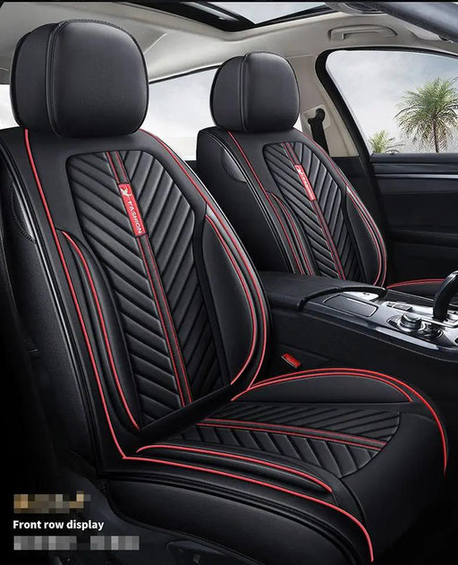 Car Seat Cover Faux Leather Cushion 5 Seater Full Set Front Rear Premium Quality by dealonline.co.nz