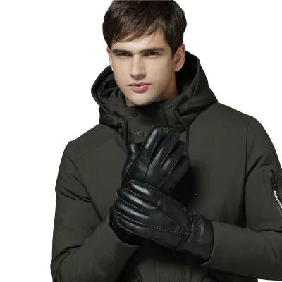 Genuine Leather Gloves - Warm Sheepskin for Men by Mead's Supply & Equipment Outfitters limited