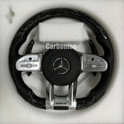 Mercedes-Benz Steering Wheel (Forged Carbon Fiber+Perforated Leather) #42 by CARBONISE