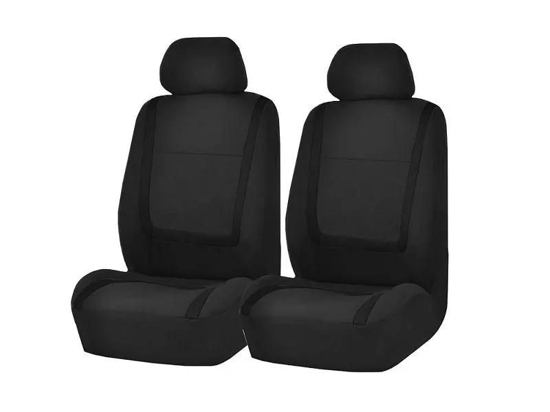 Auto Seat Covers Car Truck SUV Van - Universal Protectors Polyester BLACK by dealonline.co.nz