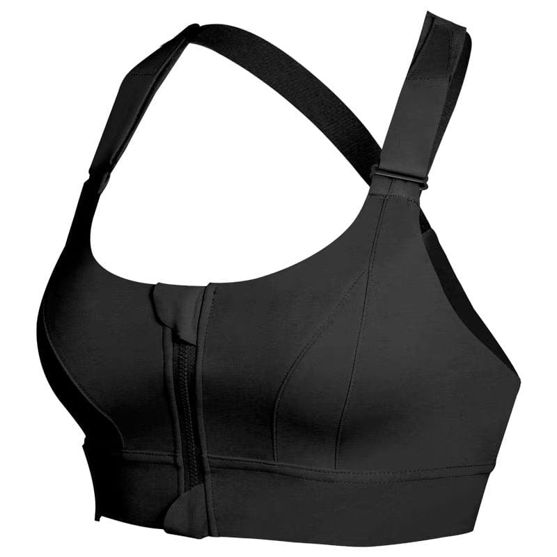 Mead's Supply & Equipment Outfitters limited Women's Activewear Plus Size High Impact Front Zip Sports Bra For Women Polyester Plus Size High Impact Front Zip Sports Bra Polyester