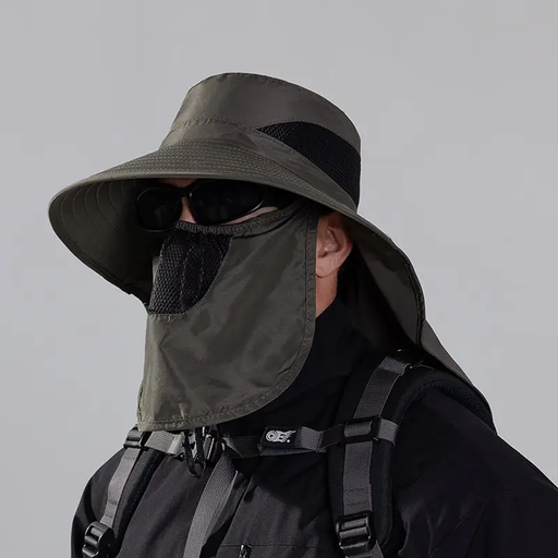 Sun Hats Wide Brim Bucket Outdoor Fishing Hiking Cap UV Protection by dealonline.co.nz